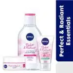 NIVEA Perfect & Radiant Essentials - 3in1 Cleanser + Micellar Water + Day Cream