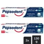 Pepsodent Triple Protection Complete Toothpaste Twin Pack 130g