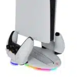 Mutlifunctional Cooling Stand Vertical Charging Dock Station For PS5 Consoles PS5 Controller - Image 2
