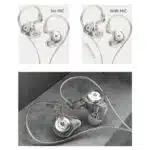 Kz EDX Pro In-Ear Stage Monitor Headphone Dual Magnetic - Image 3