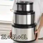 Hot Selling 3pcs Black Stainless Steel Hot Pot Large-