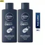 The NIVEA MEN Deep Body Lotion (400ml, Pack of 2)