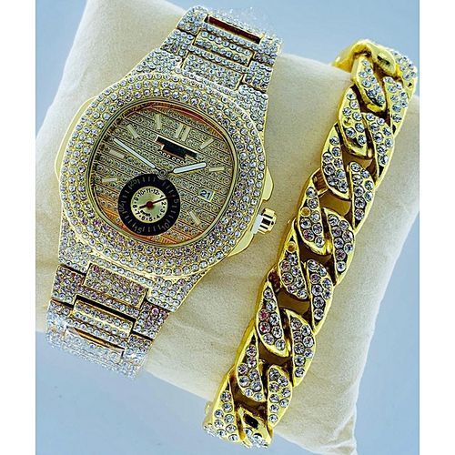 Lookworld 2020 Fashion Spinning Watch With Hand Bracelet