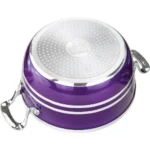 SQ Professional Metallic Aluminum Die-cast Stockpot - 5set - Amethyst - Image 4