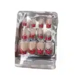 Floral Tips Press-on Nails - 12pcs - Image 2
