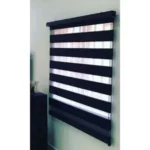 5ft *5ft Plain Black Zebra Window Blind