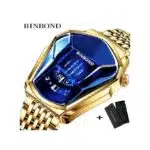 BINBOND Top Luxury Stainless Steel Men Waterproof Wristwatch - Image 3