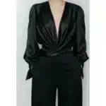 Fashionable Wrap Pleat Tank Top