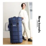 28" Multipurpose Durable Waterproof Duffel/Luggage Bags - Blue - Image 3