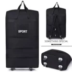 32" Multipurpose Durable Waterproof Duffel/Luggage Bags - Black - Image 2