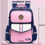 Unisex Kids School Bag - Children Durable Backpack Waterproof - Blue/Pink