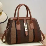 Ladies Trendy Leather Handbag - Shoulder Hand Bag-tote Shoulder Handbag - Bag-brown