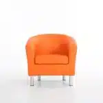 Bucket Chair - Single Seaters Sofa Tub - Orange Armchair - Image 3