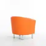 Bucket Chair - Single Seaters Sofa Tub - Orange Armchair - Image 4