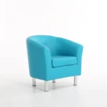 Single Seaters Sofa Bucket Chair - Light Blue Armchair