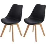 A&S Padded Seat Plastic And Wooden Chair