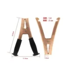 Heavy Duty Red And Black 500-1000a Spring Powerful Large Battery Alligator Clips - Image 3