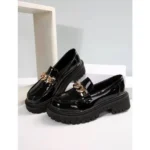 Ladies Boyfriend Shoe With Chain