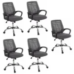 Office Mesh Desk Chair -set Of 5