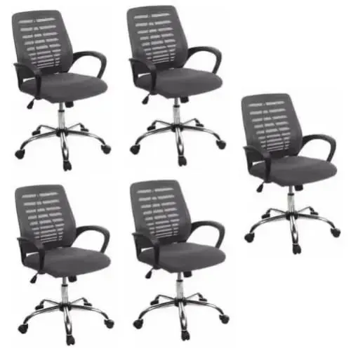 222951_1723215682 Office Mesh Desk Chair -set Of 5 - Image 1