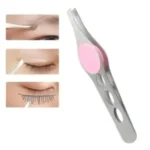 Stainless Steel Hair Removal Eye-lashes Eyebrow Clip Tweezers