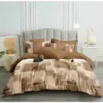 Deluxe 6ft by 6ft Duvet Set With 4 Throw Pillows