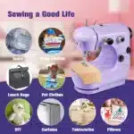 Portable Electric Household Handheld + Pedal Sewing Machine - Image 3