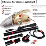 4-in-1 Multi-function Car Vacuum Cleaner With Light - 12v - Image 3