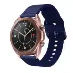 Replacement Strap For Samsung Galaxy Watch 3 - 22mm -Navy Blue - Image 3