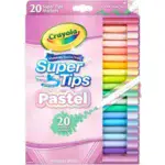 Crayola Supertips Washable Pastel Markers- 20