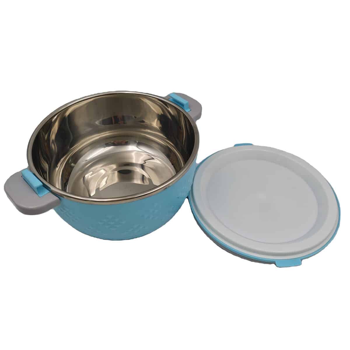 New 3PCS Multi-Capacity Plastic Lunch Box Set with Stainless Steel Food Warmer Inside Dinnerware Set - Image 3