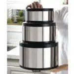 Modern Design Insulated Lunch Box Set of 3 Eco-Friendly Food Container for Kitchen Warmer Pot Use for Back School Restaurants