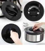 Modern Design Insulated Lunch Box Set of 3 Eco-Friendly Food Container for Kitchen Warmer Pot Use for Back School Restaurants - Image 2