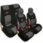 Car Seat Cover - Black And Grey