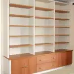 Double Crown Closed Door Book Shelf And Drawer Compartments