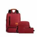 Bart 3in1 Laptop Backpack - School Backpack - Wine