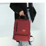 Bart 3in1 Laptop Backpack - School Backpack - Wine - Image 3