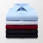 5 In 1 Corporate Long Sleeve Shirt For Men- Sky Blue, White, Wine, Navy Blue, Black