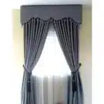 Grey Curtains With Rings - 2 In 1 - 7.5 By 7.5