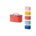 Travel Leather Makeup Bag And Organizer Case - Image 2
