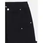 Fw Black Stud Denim Shorts - Image 3