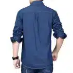 Mens Denim Casual Jeans Shirts - Long Sleeve - Image 2