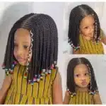 12" Kids Wig - Black - Image 2