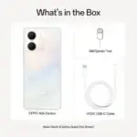 Oppo A5x - 6.67" - 128GB ROM - 4GB RAM - 4G LTE - Dual SIM - Fingerprint - 6000mAh - Laser White - Image 3