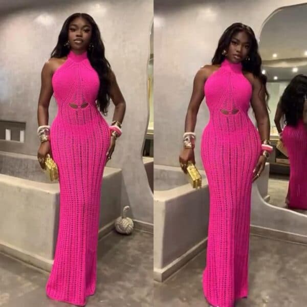 Luxury knitted dress