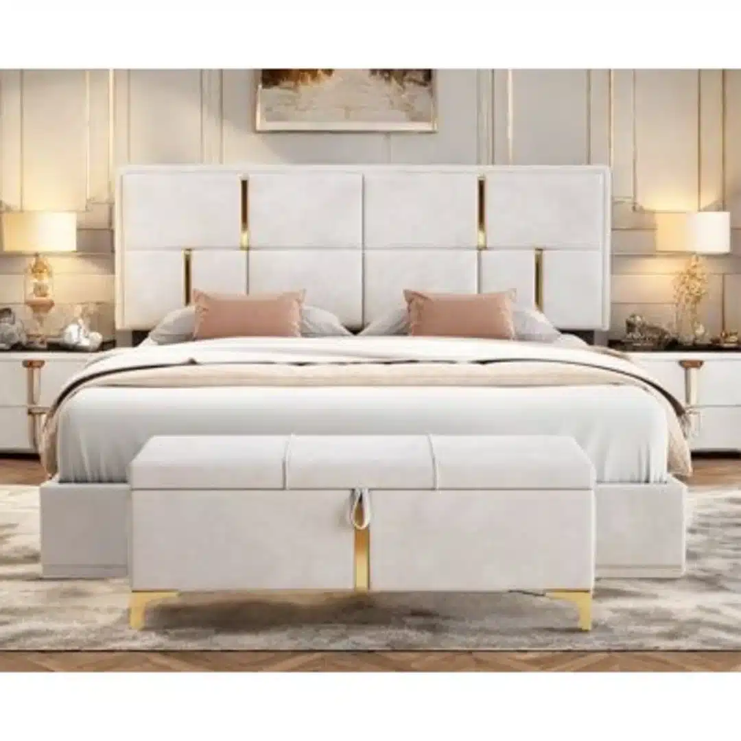 122416_1756389862 Nunan 6 X 6 Padded Bedframe - Image 1