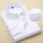 Men's Corporate Formal Plain Short Sleeve Shirt - White - Image 2