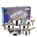 Dessini Stainless Cookware Set Nonstick Cooking Set With Kettle -12pcs - Image 2