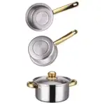Dessini Stainless Cookware Set Nonstick Cooking Set With Kettle -12pcs - Image 3