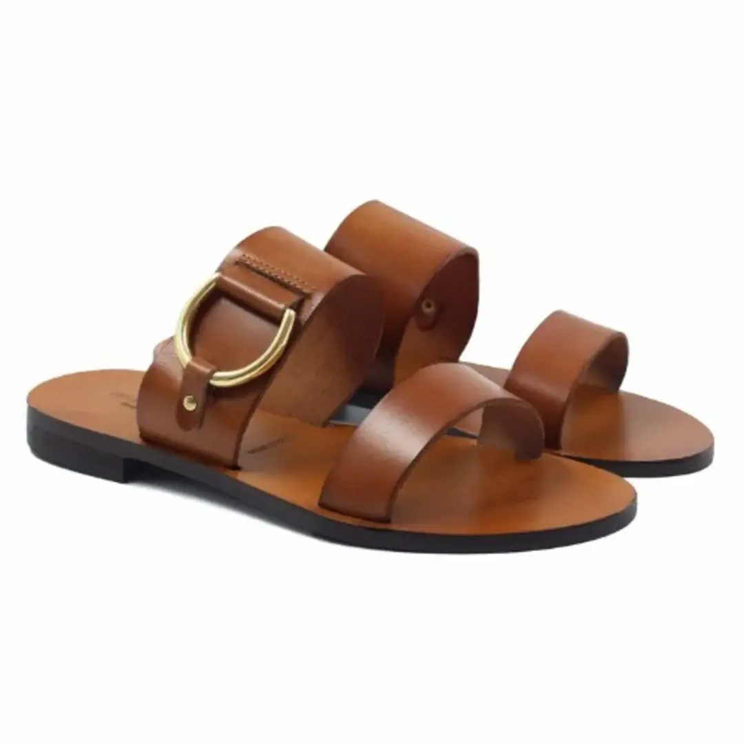 239580_1743069903 (1) Men's Leather Pam - Brown - Image 1